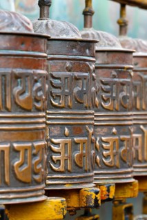 Prayer wheels of the Boudhanath Stupa