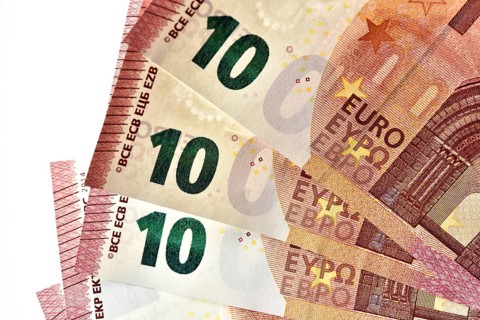 10 EURO banknotes