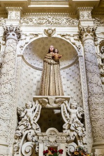Encased wooden Madonna with Child