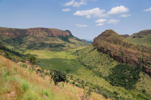 Landscape with rocks and grass in Marakele National Park