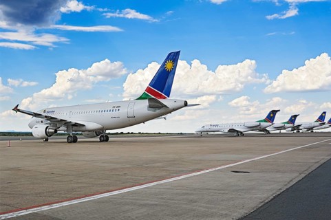 Air Namibia jets at Hosea Kutako International Airport
