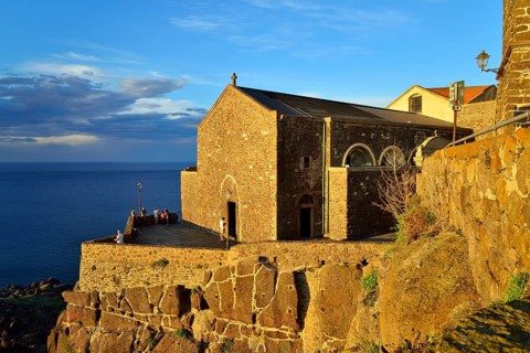 Sant'Antonio Abate Cathedral in the evening light