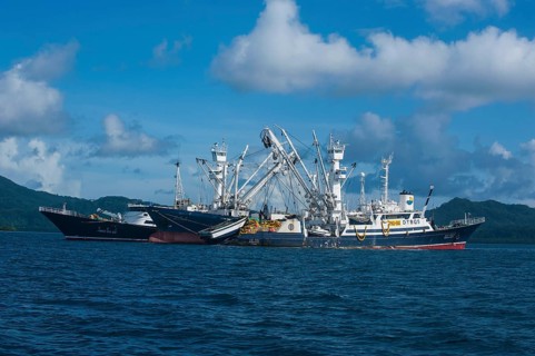 Chinese fishing trawlers