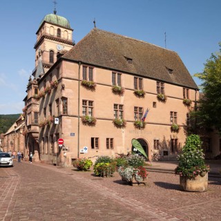 City Hall and tower of the Church of Sainte-Croix