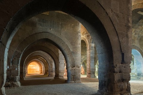 Great Hall of the Sultanhani caravanserai on the ancient Silk Road
