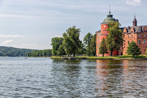 Gripsholm Castle reflected in Lake Malaren
