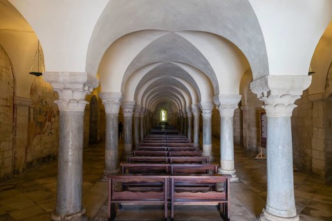 The lower church Santa Maria della Scala with crypt