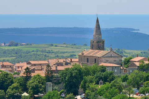 View of the village and the sea
