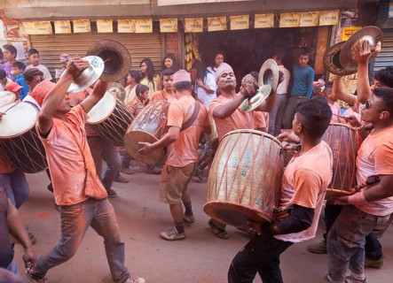 Scene from the Balkumari Jatra festival celebrating the Nepalese New Year