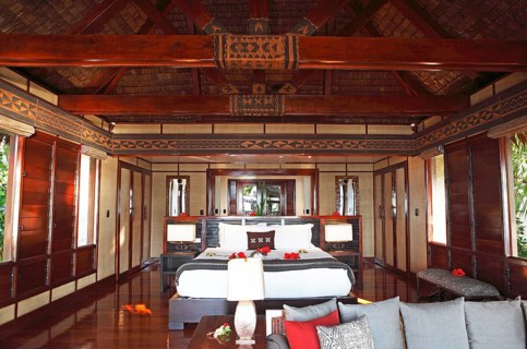 Interior of a luxury bure