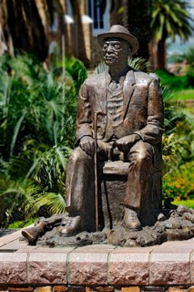 Hosea Kutako statue in the Parliament Gardens