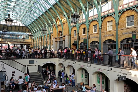 People inside Covent Garden Central Market