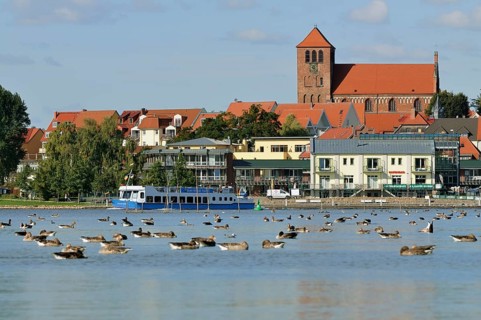 City harbour of Waren an der Muritz