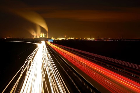Long exposure at night