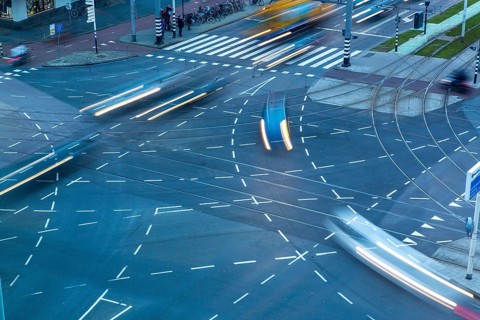 Large road junction