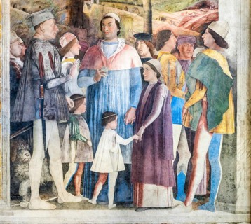 Meeting of Prince Ludovico with his Cardinal son Francesco