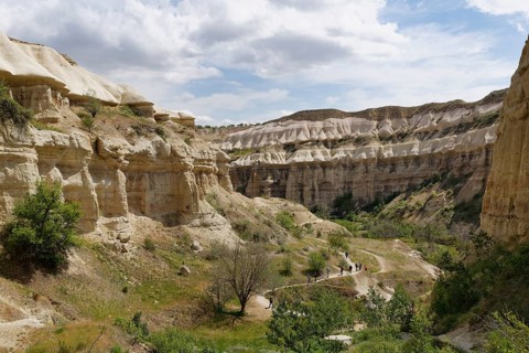 Hiker in Pigeon Valley or Guvercinlik Vadisi