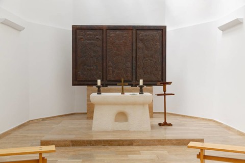 Interior of the memorial chapel