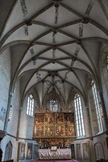 Altar room with late-Gothic winged altar