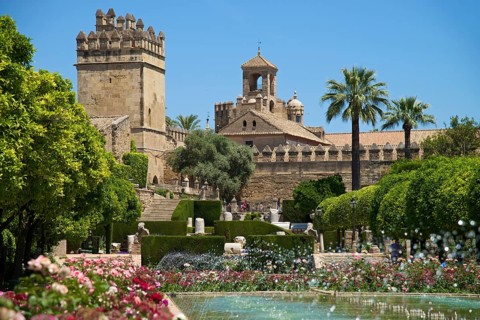 Garden in the Alcazar de los Reyes Cristianos