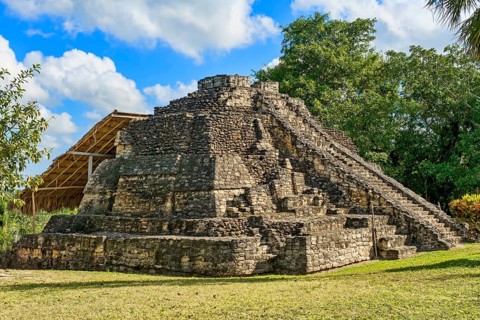 Mayan step pyramid