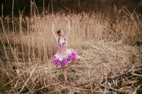 Ballerina wearing a tutu