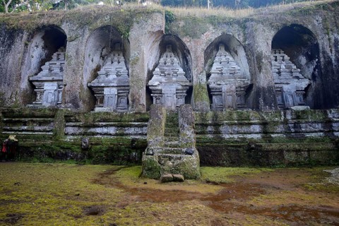 Rock shrines in the Gunung Kawi source temple