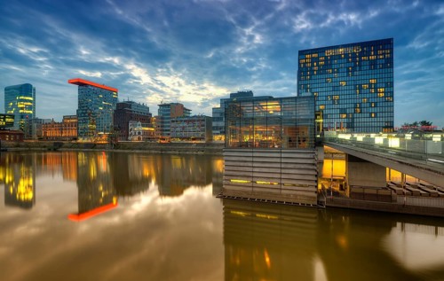 Skyline at the Media Harbour