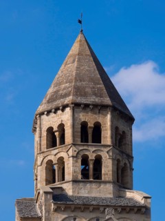 Bell tower of the Romanesque Church of Saint Saturnin