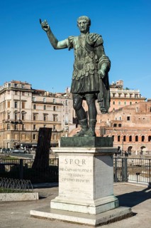 Bronze statue of Roman Emperor Trajan