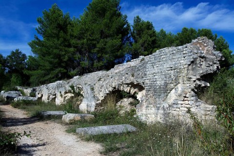 The aqueduct of Barbegal