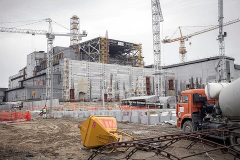 Building of the ""ark"" on the reactor site