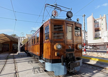 Railcar with wood paneling