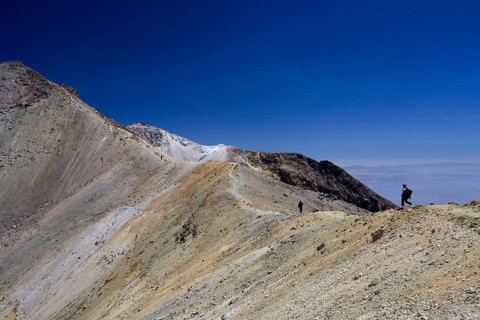 During the ascent of the Iztaccihuatl