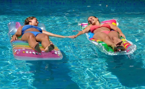 Two young women