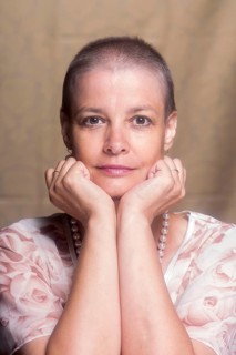 A woman after chemotherapy