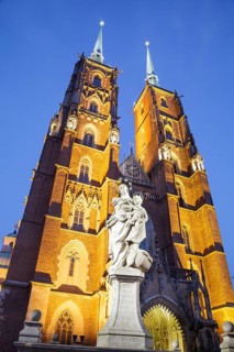 Cathedral of St. John the Baptist with Statue of Mary and Child