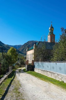 Mosque in the Chechen mountains
