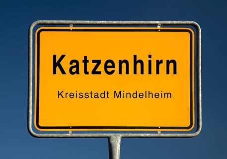 City limits sign of Katzenhirn
