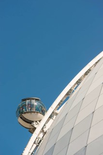 Detail of the sphere-shaped Stockholm Globe Arena