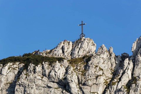 Summit cross on the east peak
