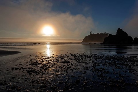 Sunset at Ruby Beach