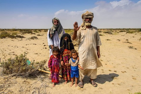 Rashaida family in the desert around Massaua