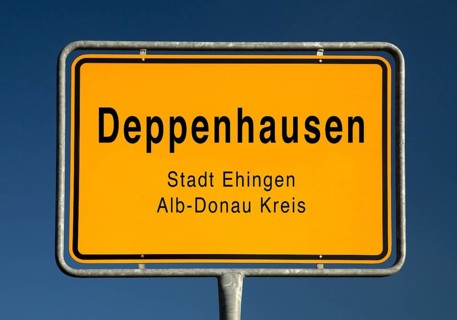 City limits sign of Deppenhausen