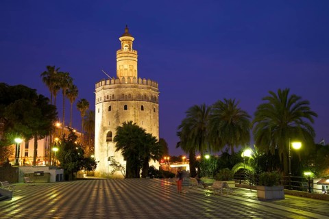Torre del Oro on the waterfront of the Rio Guadalquivir