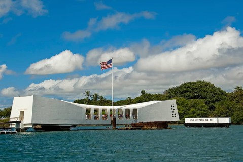 USS Arizona Memorial in Pearl Harbor