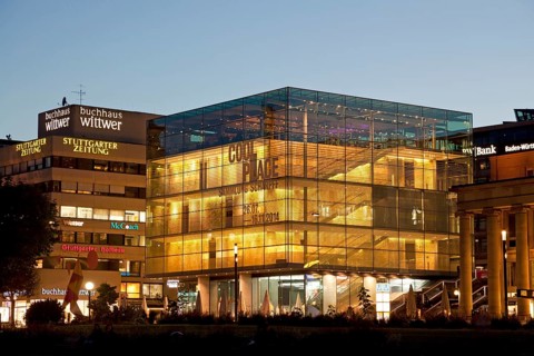 The modern building of Kunstmuseum Stuttgart