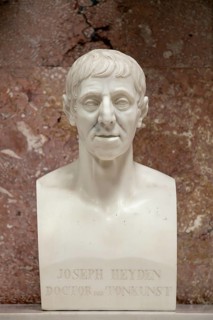 Marble bust of Joseph Haydn in the Walhalla memorial