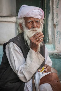 Old man with turban