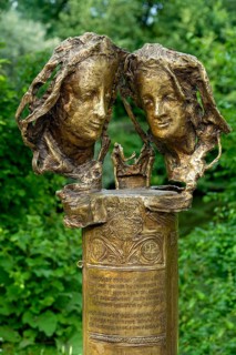 Bronze stele by Joseph Michael Neustift